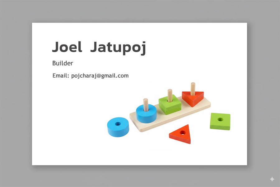 Name Card, Pojchara Jatupoj